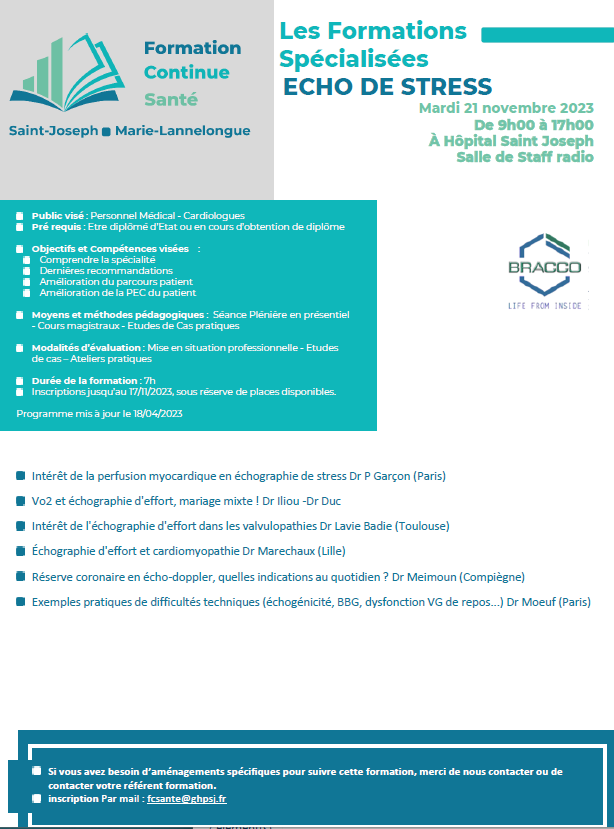 Les Formations Spécialisées Formation Continue Santé - ECHO DE STRESS