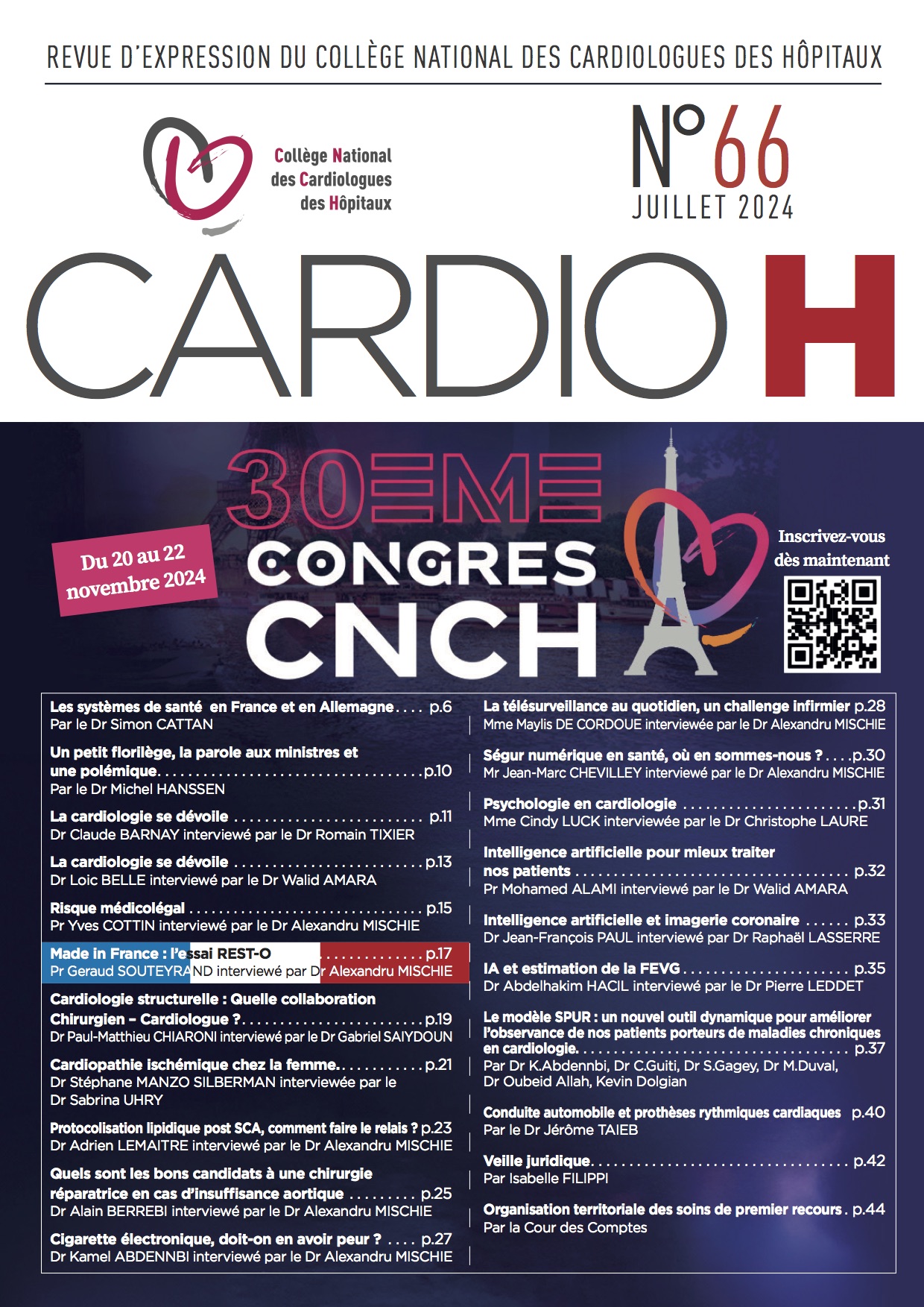 CARDIO H - N° 66, Juillet 2024