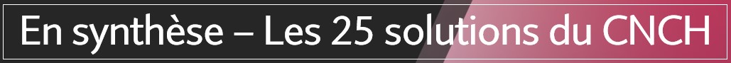 En synthèse - Les 25 solutions